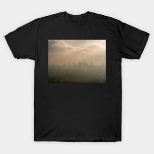 Moody sky over skyscrapers in Warsaw city center T-Shirt